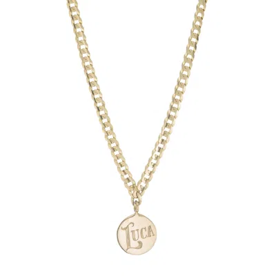 Ariel Gordon Jewelry Medallion Signet Necklace In Gold