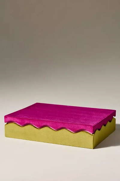 Ariel Gordon Jewelry Scalloped Floret Jewelry Box In Multi