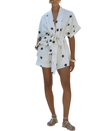 Ariel Tesoro 2pc Top & Short Set In White