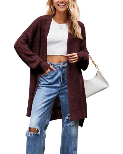 Ariel Tesoro Cardigan In Brown