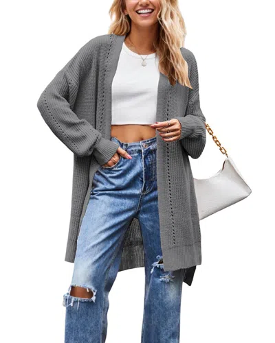 Ariel Tesoro Cardigan In Gray