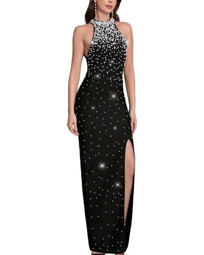 Ariel Tesoro Embellished Maxi Dress In Black