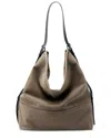 Ariel Tesoro Leather Hobo Bag