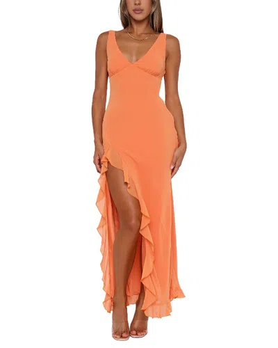 Ariel Tesoro Maxi Dress In Orange