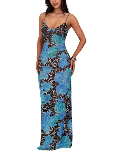 Ariel Tesoro Maxi Dress In Blue