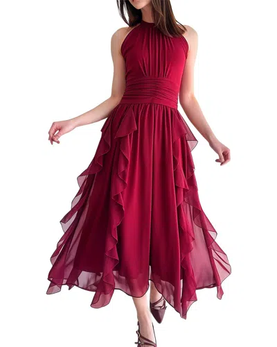 Ariel Tesoro Maxi Dress In Red