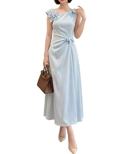 Ariel Tesoro Midi Dress In Blue
