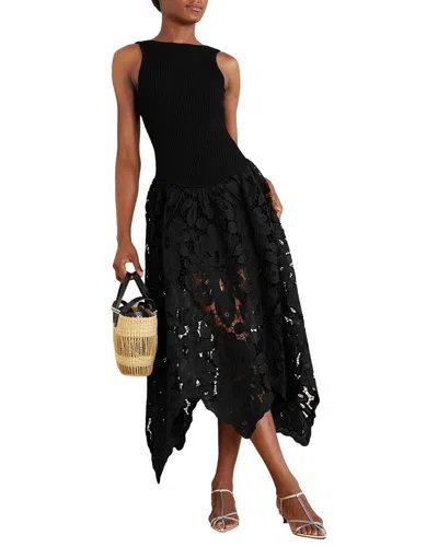 Ariel Tesoro Midi Dress In Black