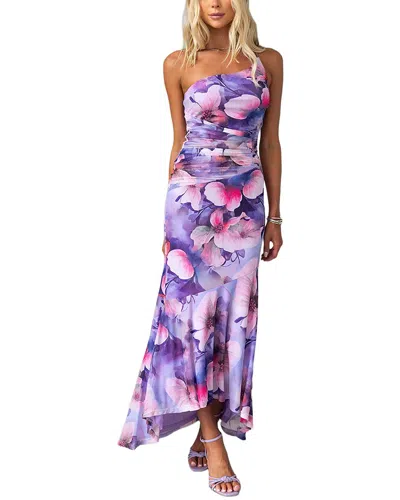 Ariel Tesoro Midi Dress In Purple