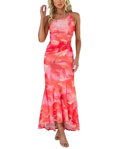 Ariel Tesoro Midi Dress In Red