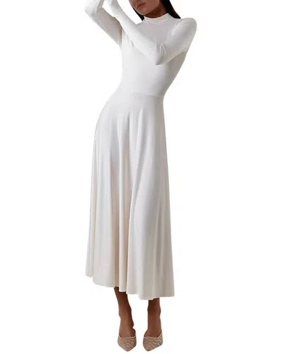 Ariel Tesoro Midi Dress In White