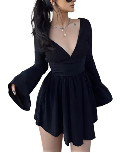 Ariel Tesoro Mini Dress In Black