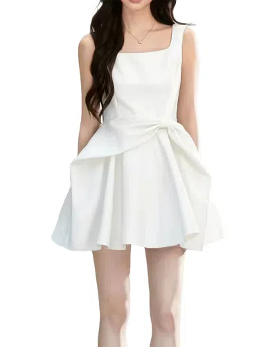 Ariel Tesoro Mini Dress In White