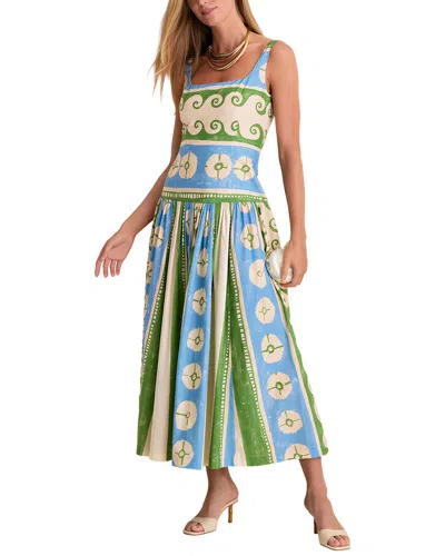 Ariel Tesoro Print Maxi Dress In Multi