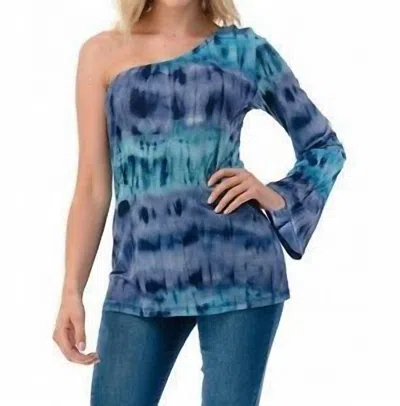Ariella 1 Arm Perfect Transition Top In Blue