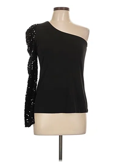 Pre-owned Ariella 3/4 Sleeve Top Black One Shoulder Neckline Tops