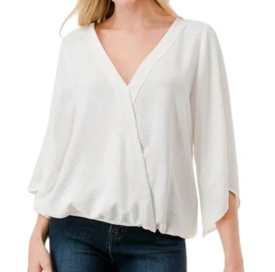 Ariella Bell Sleeve Top In Ivory In Multi