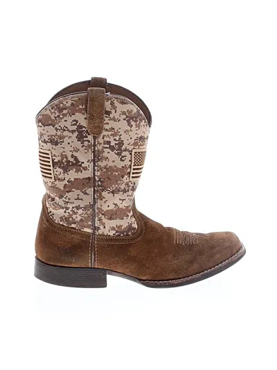 Pre-owned Ariella Boots In Brown