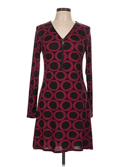 Pre-owned Ariella Casual Dress In Burgundy