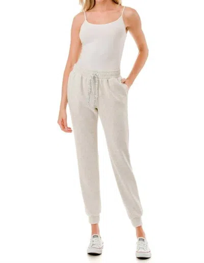 Ariella Jogger Pants With Pockets In Heather In Gray