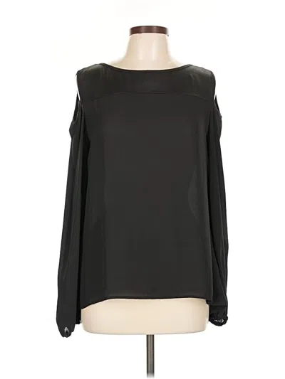 Pre-owned Ariella Long Sleeve Blouse In Black
