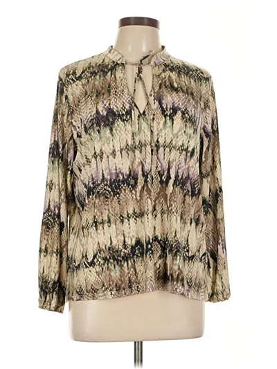 Pre-owned Ariella Long Sleeve Polo Shirt In Brown