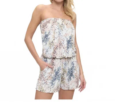 Ariella Pockets Tube Romper In Multi