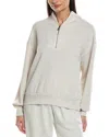 Ariella Scuba 1/2-zip Funnel Pullover In Neutral
