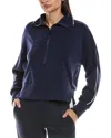 Ariella Scuba 1/2-zip Sweater In Blue