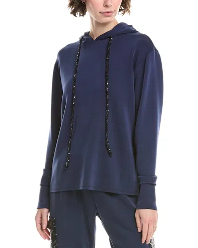 Ariella Scuba Hoodie In Blue