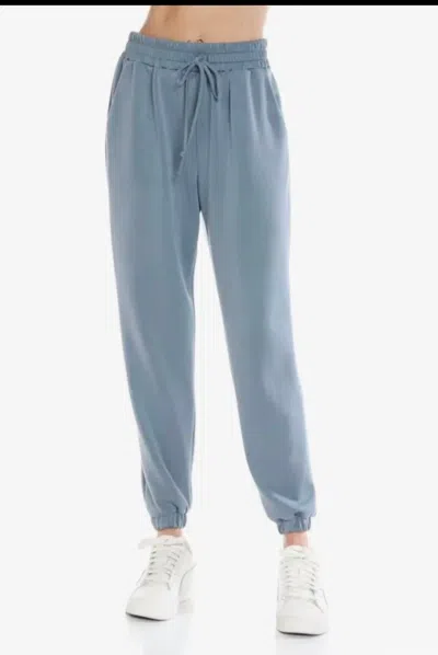 Ariella Scuba Joggers In Steel In Blue