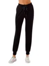 Ariella Sequin Drawstrings Jogger In Black In Black