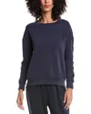 Ariella Sequin Stripe Sweatshirt In Blue