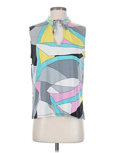 Pre-owned Ariella Sleeveless Blouse In Gray