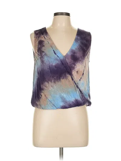 Pre-owned Ariella Sleeveless Blouse In Purple
