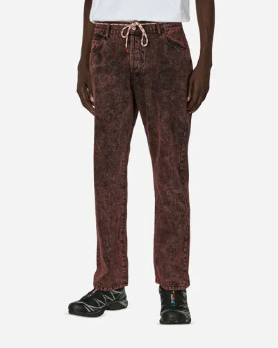 Aries Acid Wash Lily Jeans In Red