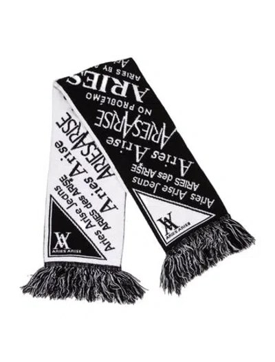 Pre-owned Aries Acrylic Printed Scarf In Multi