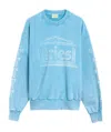 Aries Aged Ancient Column Sweatshirt In Blue