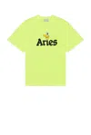 Aries Aged Aye Duck Fluoro Tee In Safety Yellow