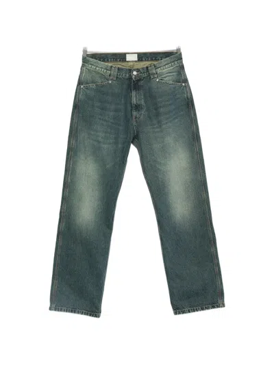 Aries Batten Straight-leg Jeans In Blue