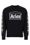 Aries Cotton Ribbed Crew-neck Sweatshirt