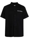 Aries Black Shirt With Embroidery In Black