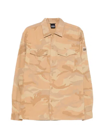 Aries Camouflage Long-sleeve Shirt In Brown