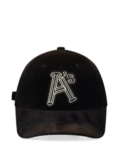 Aries Column A Corduroy Cap In Black