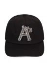 Aries Column A Embroidered Cap In Black