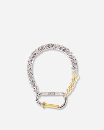 Aries Column Carabiner Necklace Silver