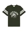 Aries Cult Of Varsity Tee In Forest Green