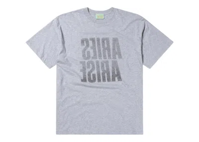 Pre-owned Aries Don't Be A... Inside Out Tee Shirt In Grey Marl In Gray