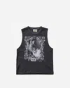 Aries Women S Faded Bunny Muscle Vest In Black