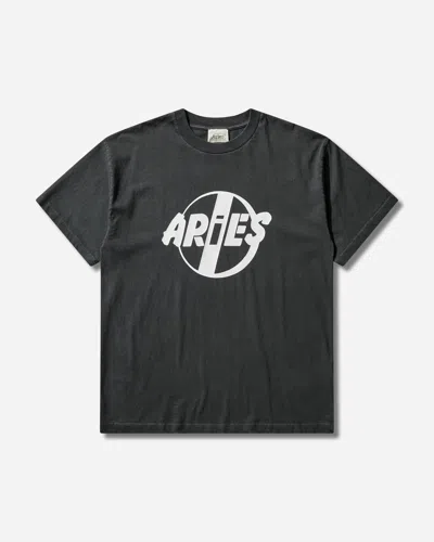 Aries Faded Punk T-shirt In Black